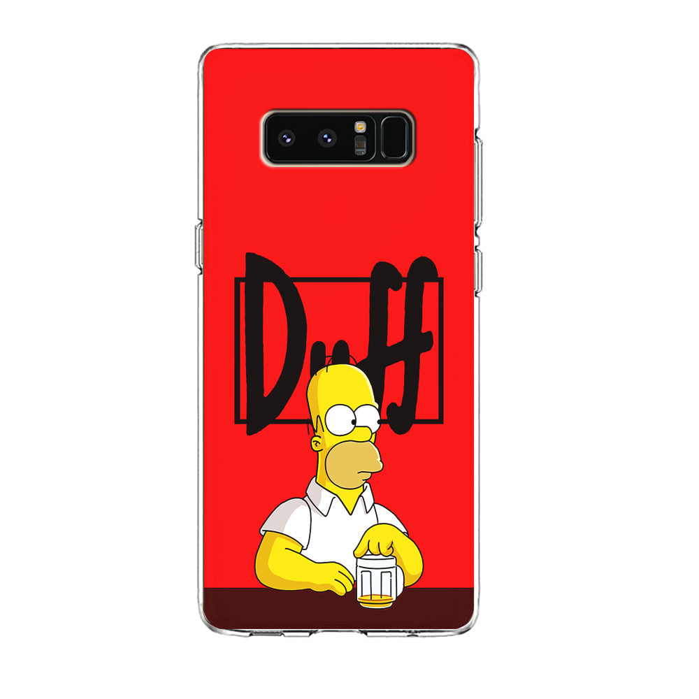 Simpson Homer Duff Red Samsung Galaxy Note 8 Case