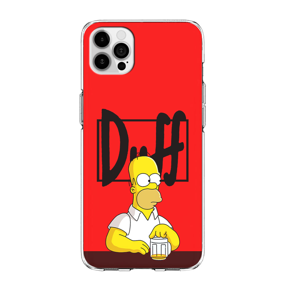 Simpson Homer Duff Red iPhone 12 Pro Max Case