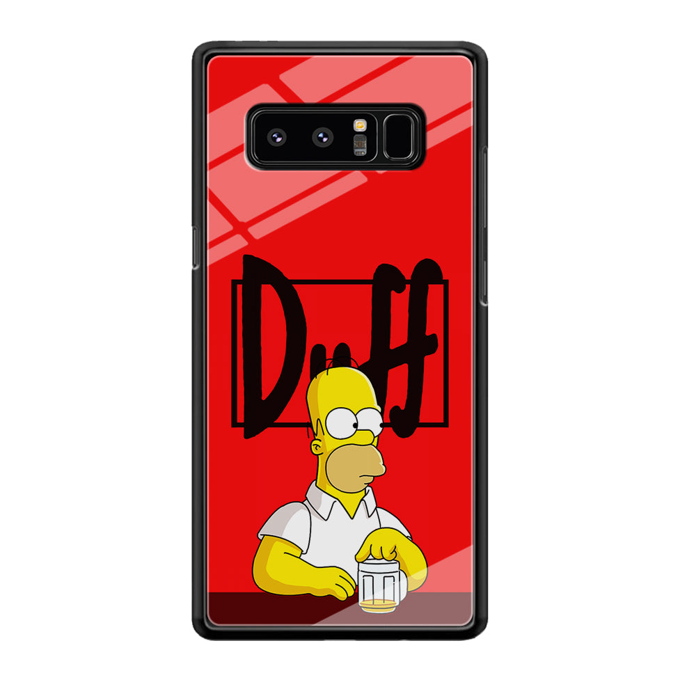 Simpson Homer Duff Red Samsung Galaxy Note 8 Case