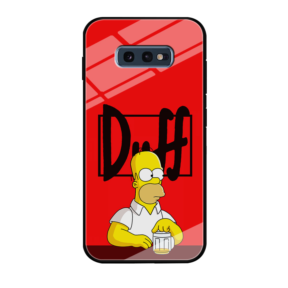 Simpson Homer Duff Red Samsung Galaxy S10E Case