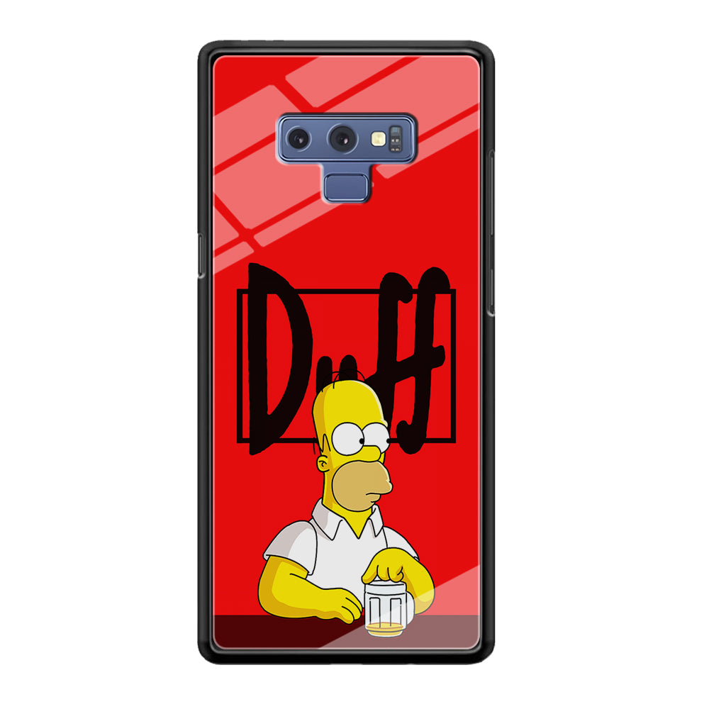 Simpson Homer Duff Red Samsung Galaxy Note 9 Case