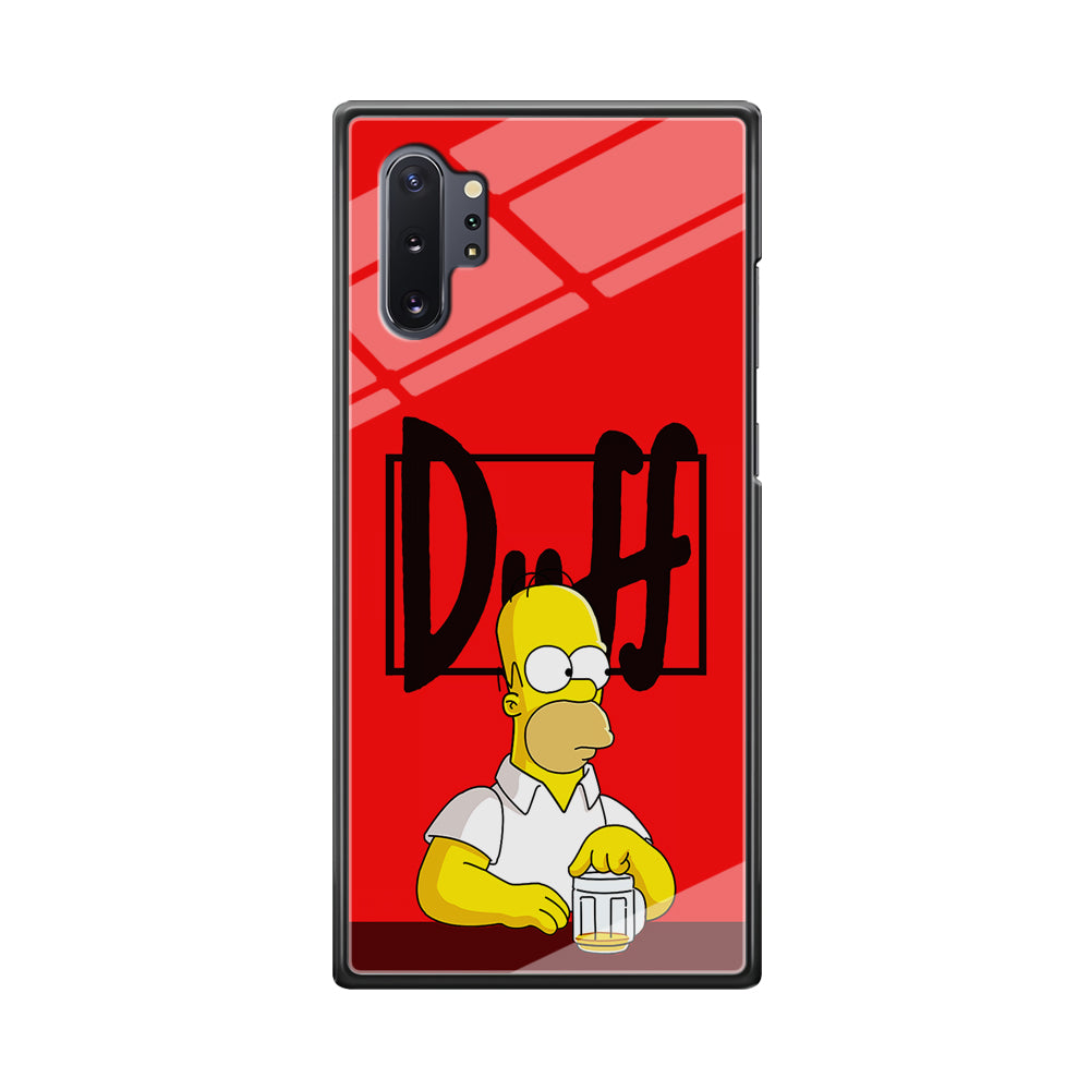 Simpson Homer Duff Red Samsung Galaxy Note 10 Plus Case