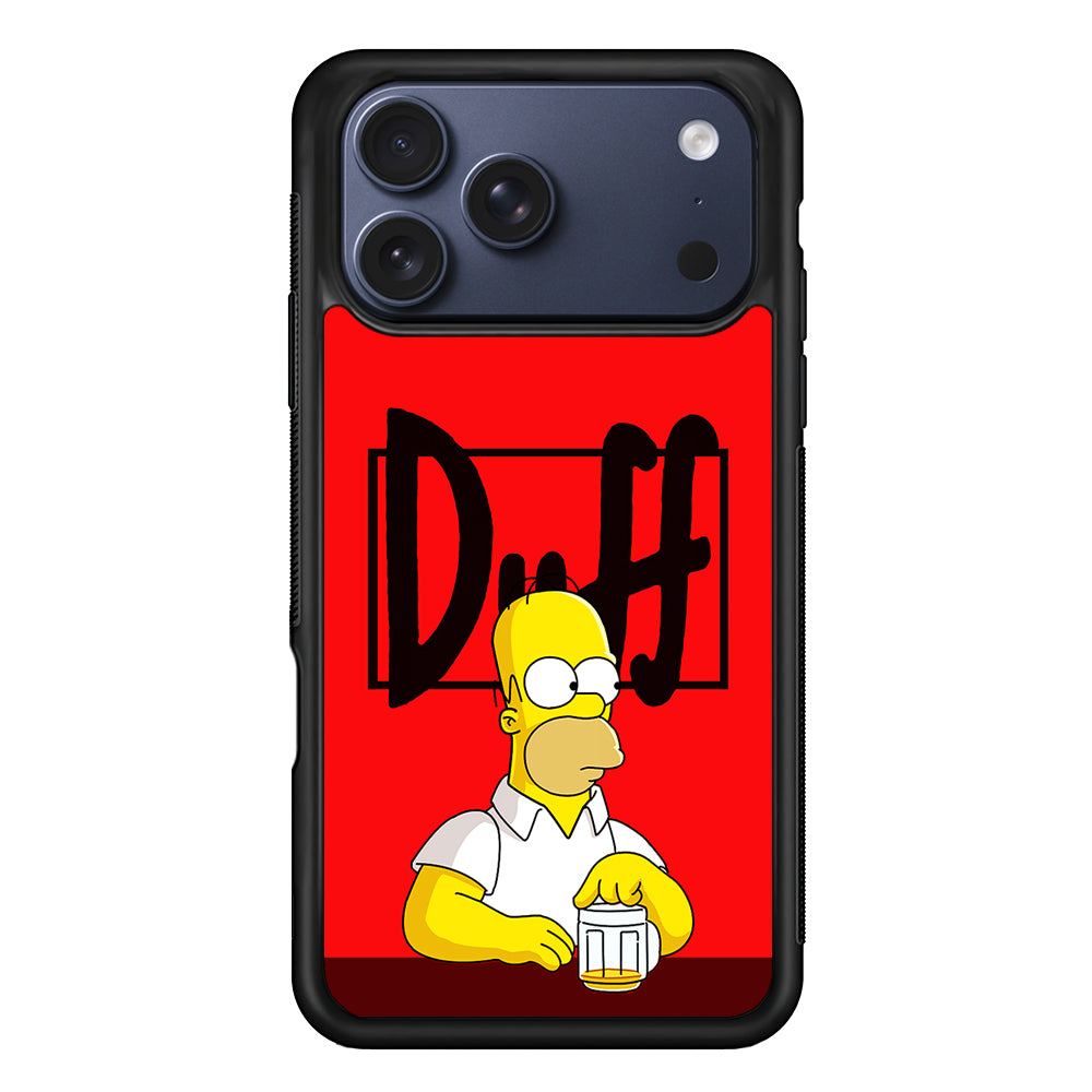 Simpson Homer Duff Red iPhone 17 Pro Case - Altracase
