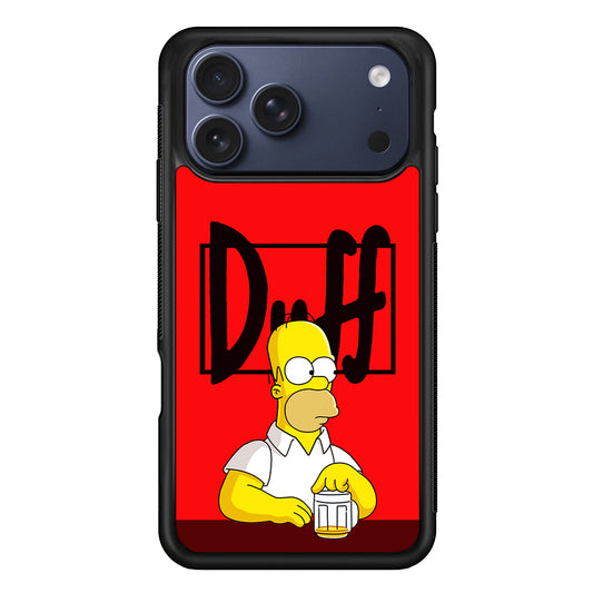 Simpson Homer Duff Red iPhone 17 Pro Case - Altracase