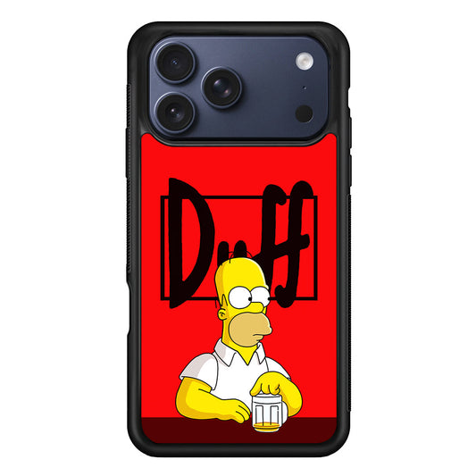 Simpson Homer Duff Red iPhone 17 Pro Max Case - Altracase