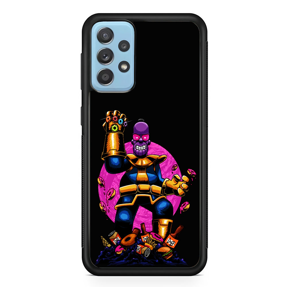 Simpson Homer Thanos Samsung Galaxy A72 Case
