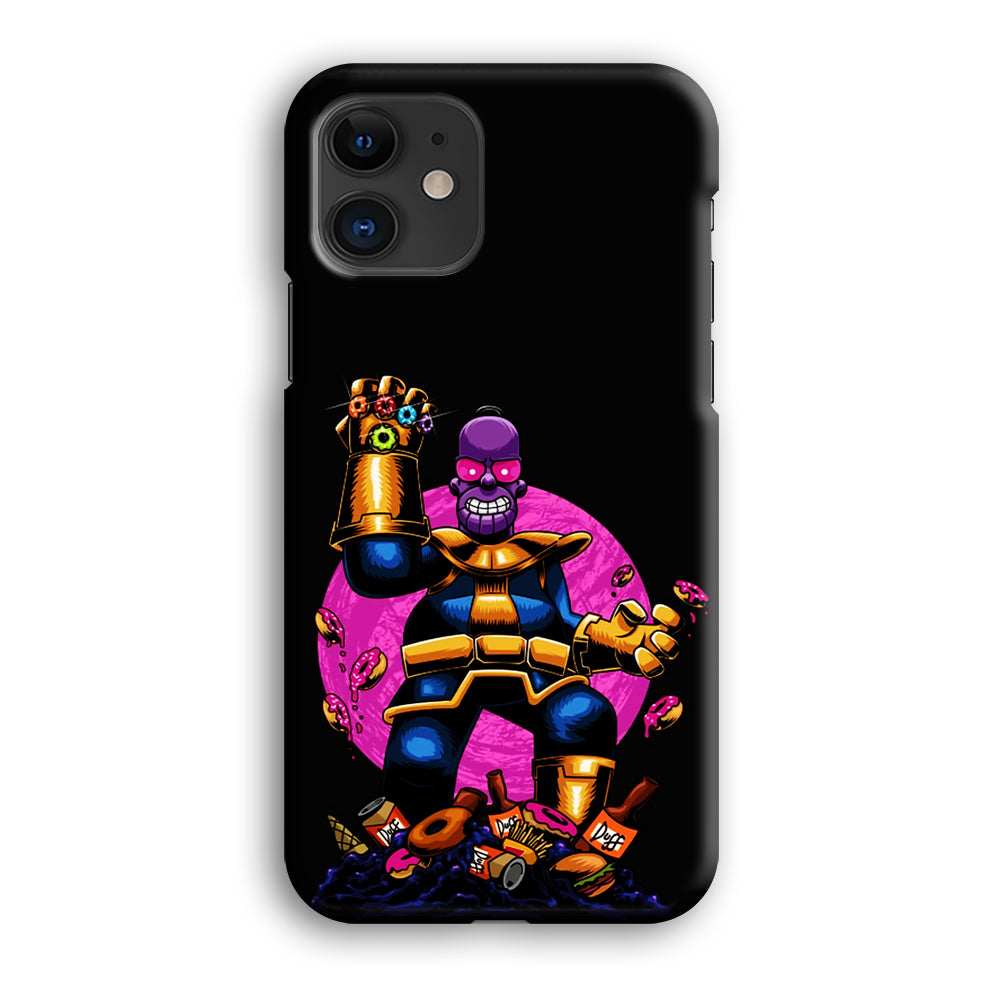 Simpson Homer Thanos iPhone 12 Case