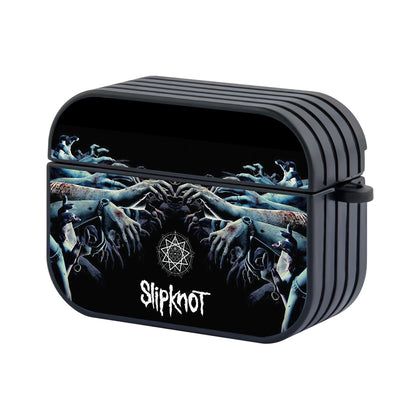 Slipknot With Dead Bloody Hands Hard Plastic Case Cover For Apple Airpods Pro