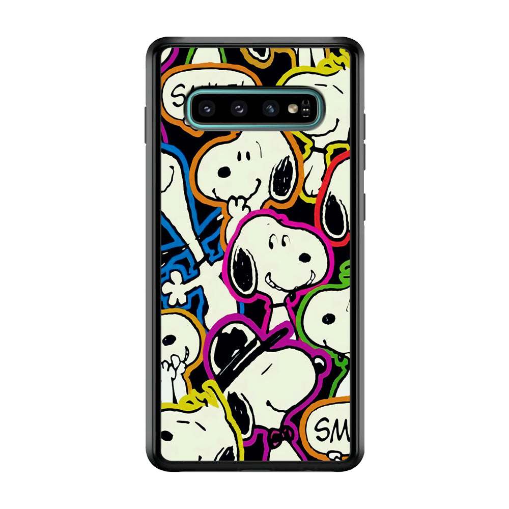 Snoopy Doodle Samsung Galaxy S10 Case