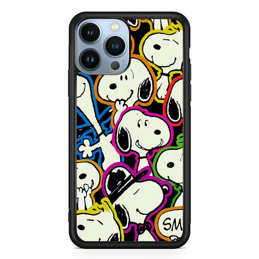 Snoopy Doodle iPhone 14 Pro Case