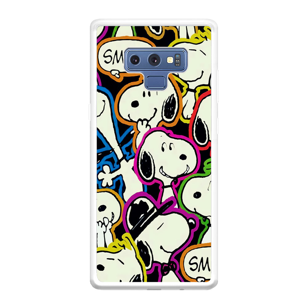 Snoopy Doodle Samsung Galaxy Note 9 Case