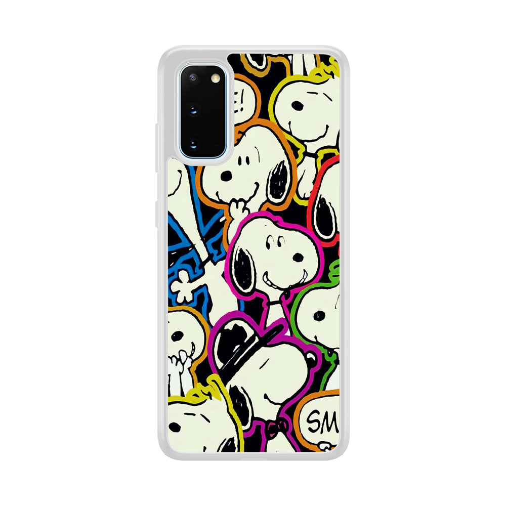 Snoopy Doodle Samsung Galaxy S20 Case