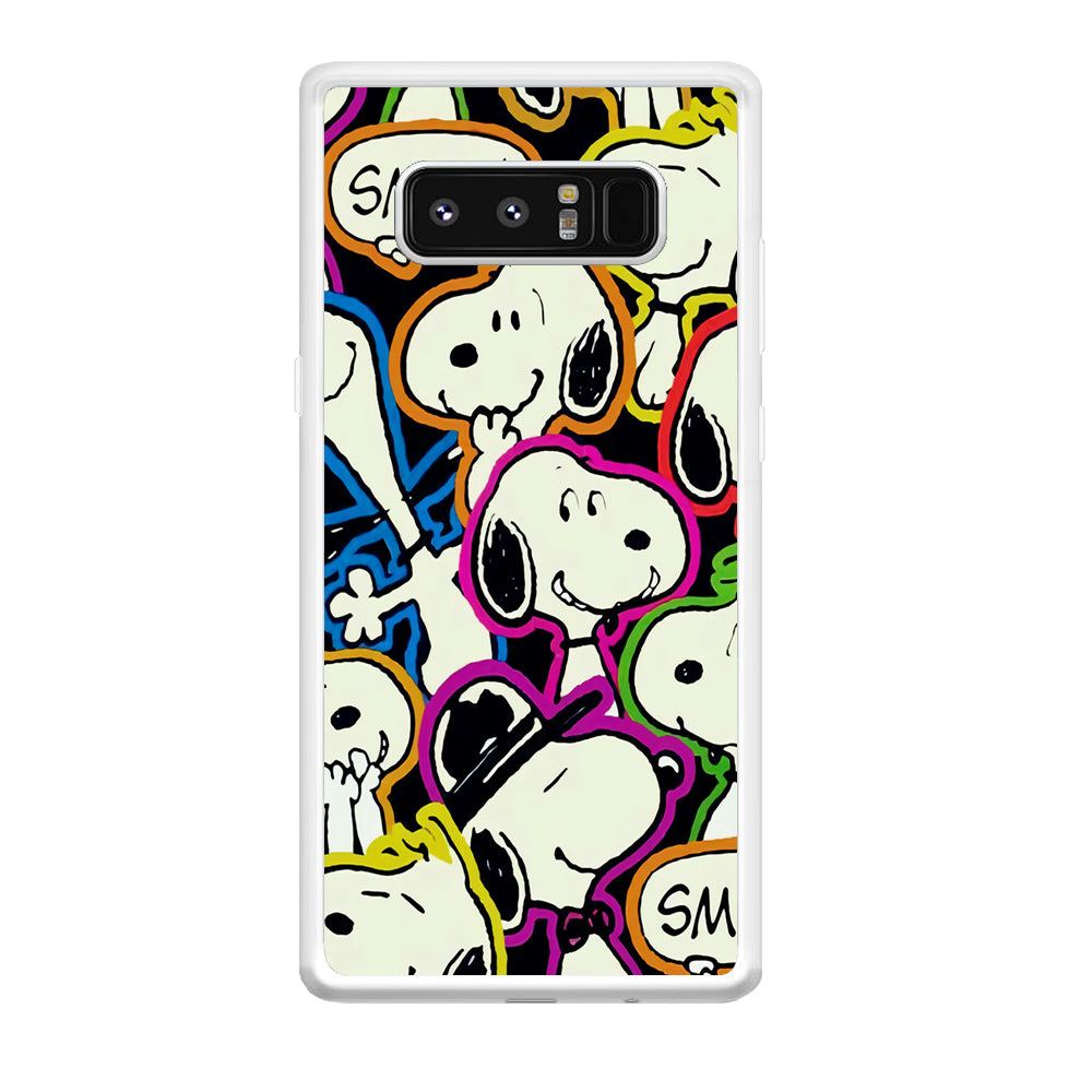 Snoopy Doodle Samsung Galaxy Note 8 Case