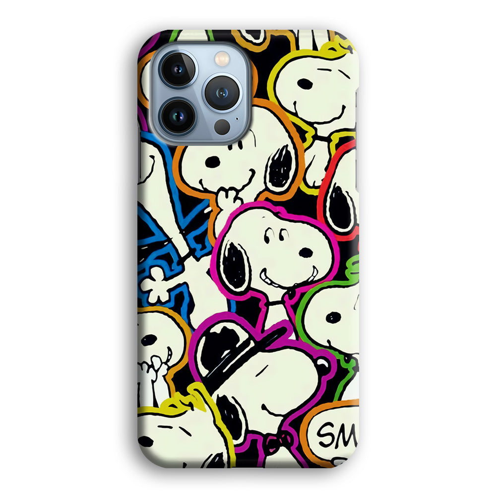 Snoopy Doodle iPhone 14 Pro Max Case