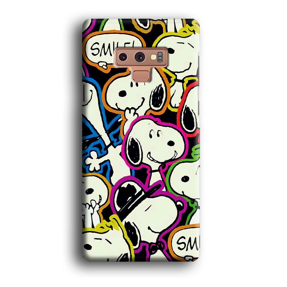 Snoopy Doodle Samsung Galaxy Note 9 Case