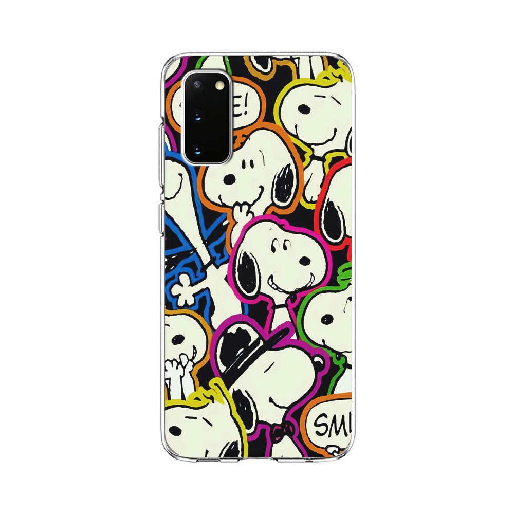 Snoopy Doodle Samsung Galaxy S20 Case