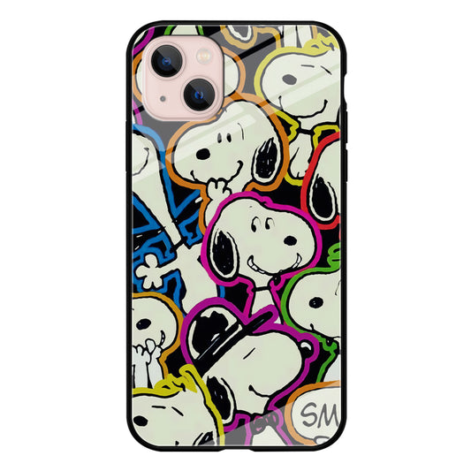 Snoopy Doodle iPhone 13 Mini Case