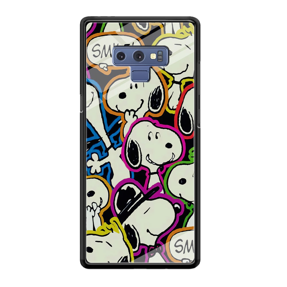 Snoopy Doodle Samsung Galaxy Note 9 Case