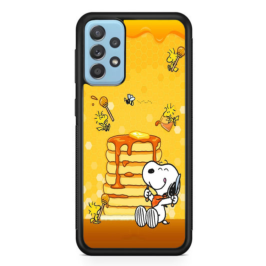 Snoopy Eats Honey Samsung Galaxy A52 Case