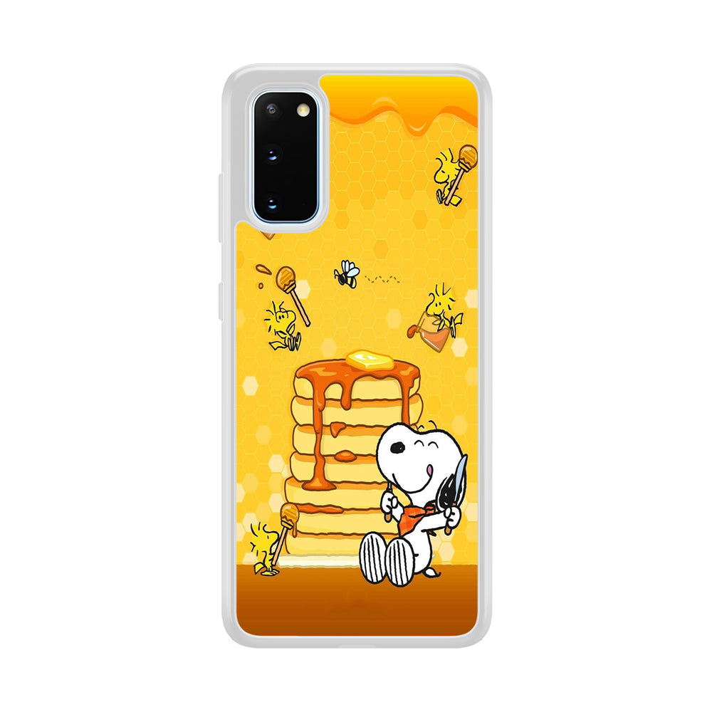 Snoopy Eats Honey Samsung Galaxy S20 Case