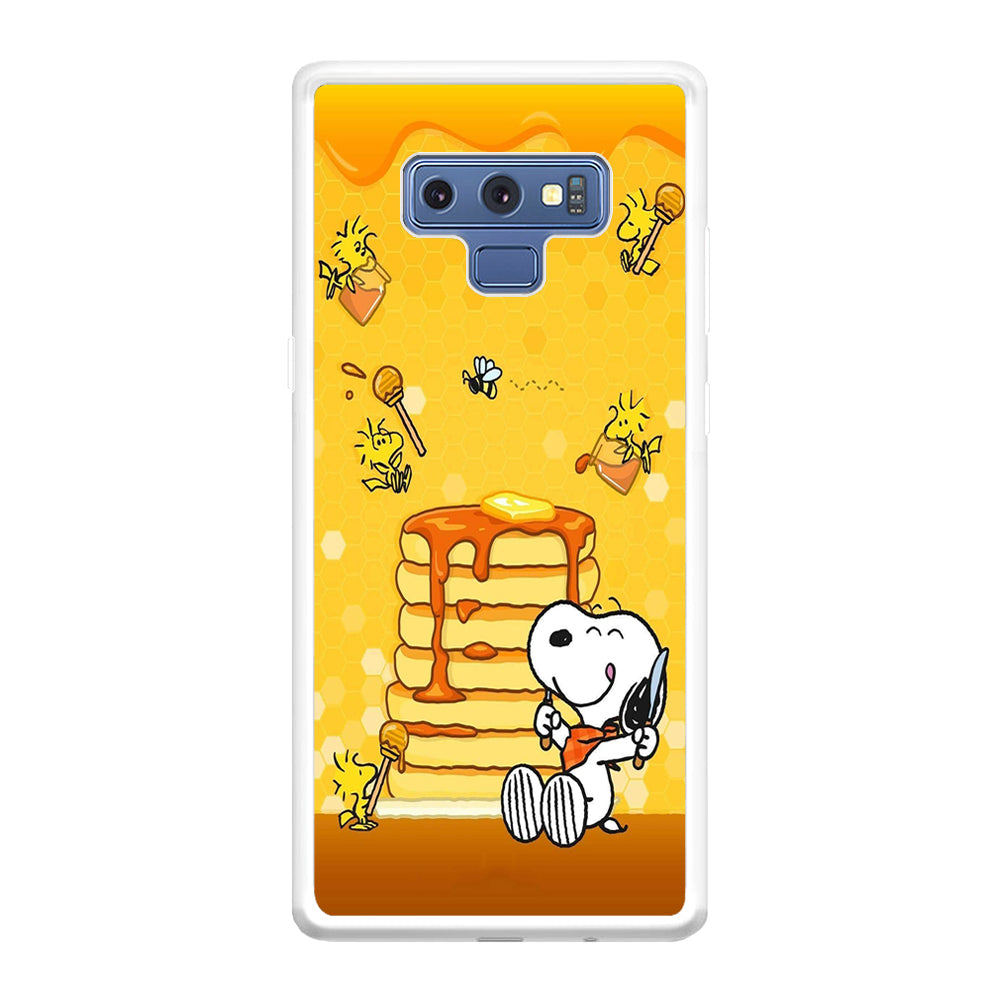 Snoopy Eats Honey Samsung Galaxy Note 9 Case