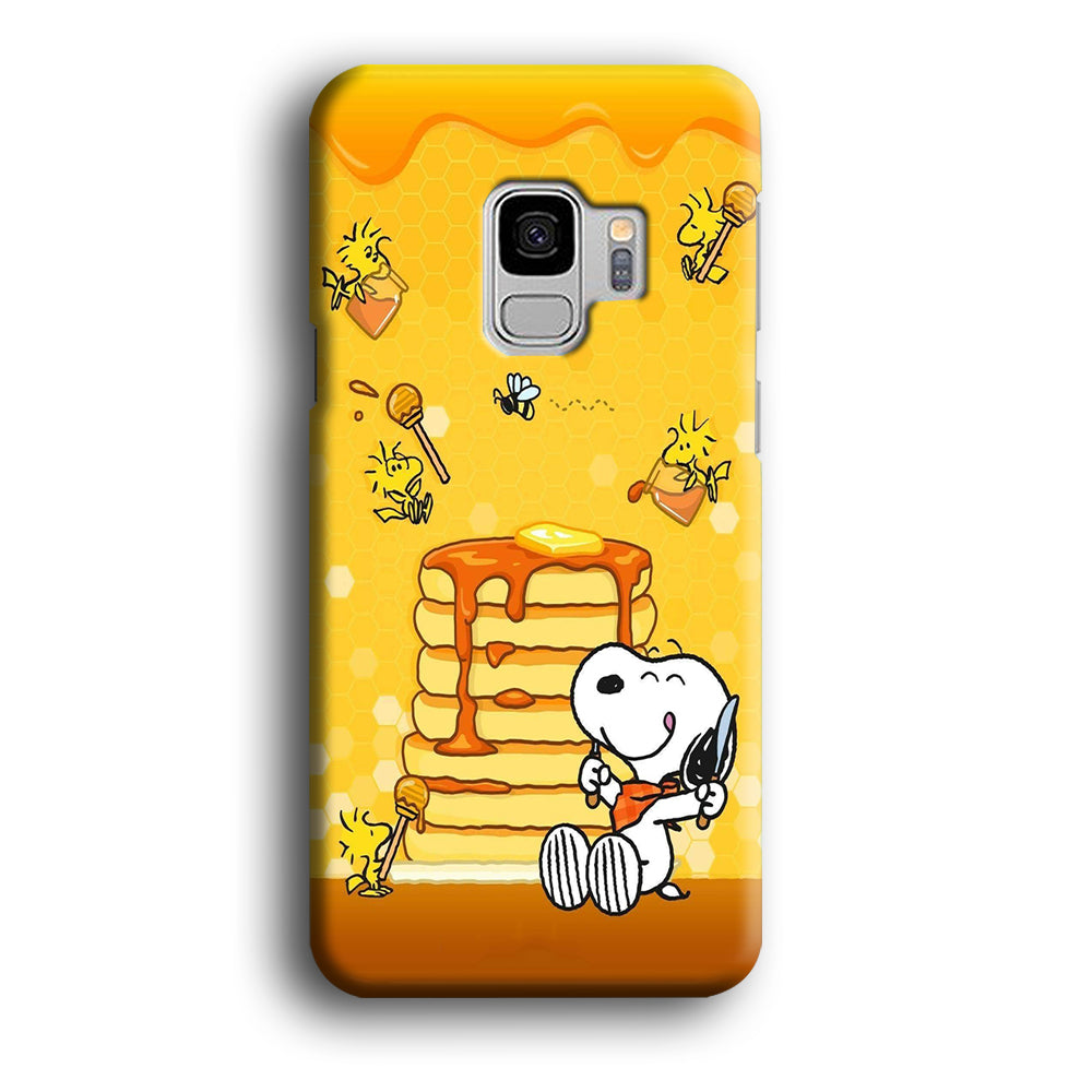 Snoopy Eats Honey Samsung Galaxy S9 Case