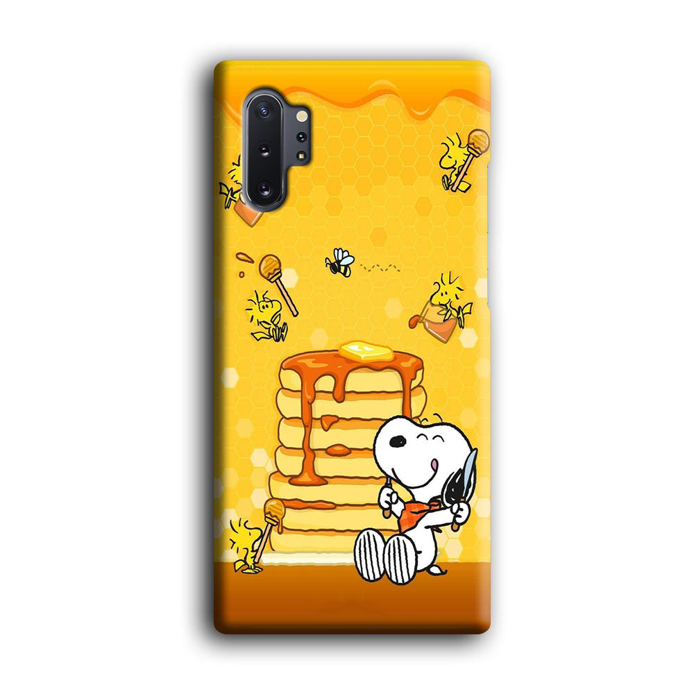 Snoopy Eats Honey Samsung Galaxy Note 10 Plus Case