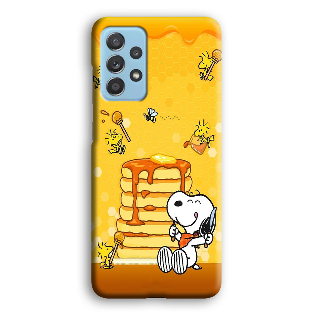 Snoopy Eats Honey Samsung Galaxy A52 Case