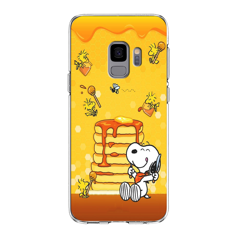 Snoopy Eats Honey Samsung Galaxy S9 Case