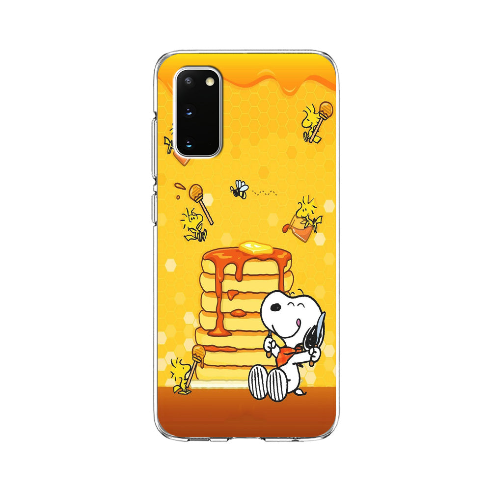 Snoopy Eats Honey Samsung Galaxy S20 Case