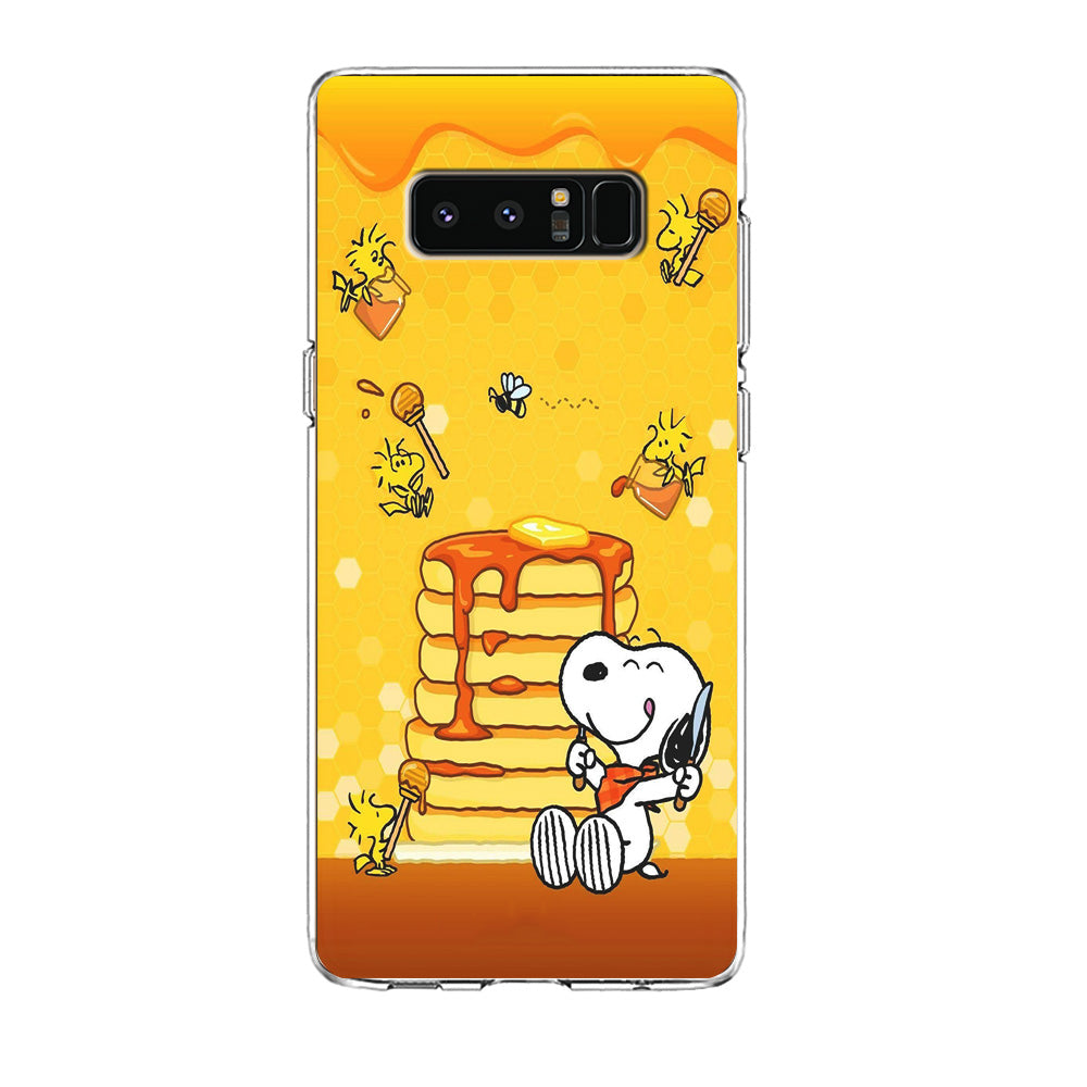 Snoopy Eats Honey Samsung Galaxy Note 8 Case