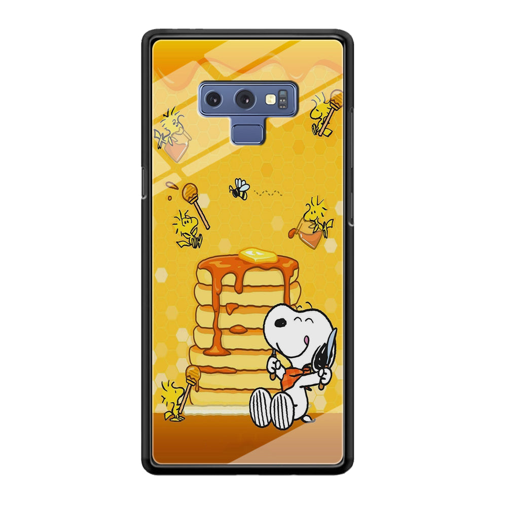 Snoopy Eats Honey Samsung Galaxy Note 9 Case