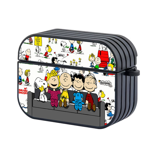 Snoopy Friends in My Sofa Apple Airpods Pro Case-AirPods Pro Case-Altracase