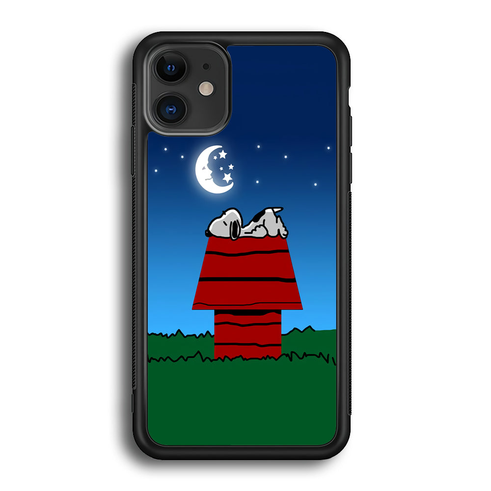 Snoopy Sleeps at Night iPhone 12 Case