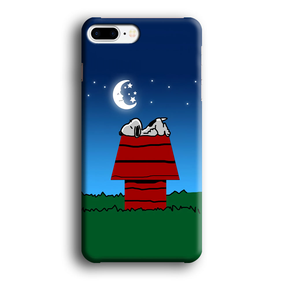 Snoopy Sleeps at Night iPhone 8 Plus Case