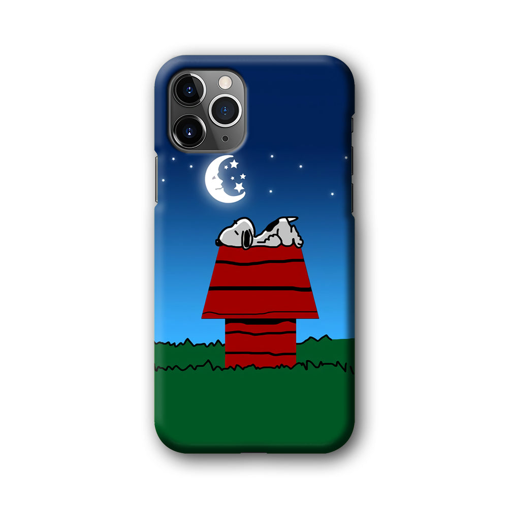 Snoopy Sleeps at Night iPhone 11 Pro Max Case