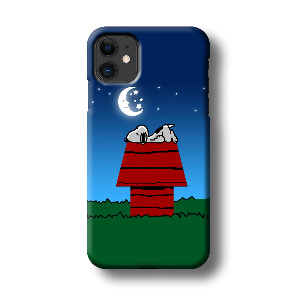 Snoopy Sleeps at Night iPhone 11 Case