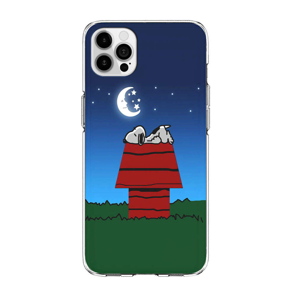 Snoopy Sleeps at Night iPhone 13 Pro Max Case