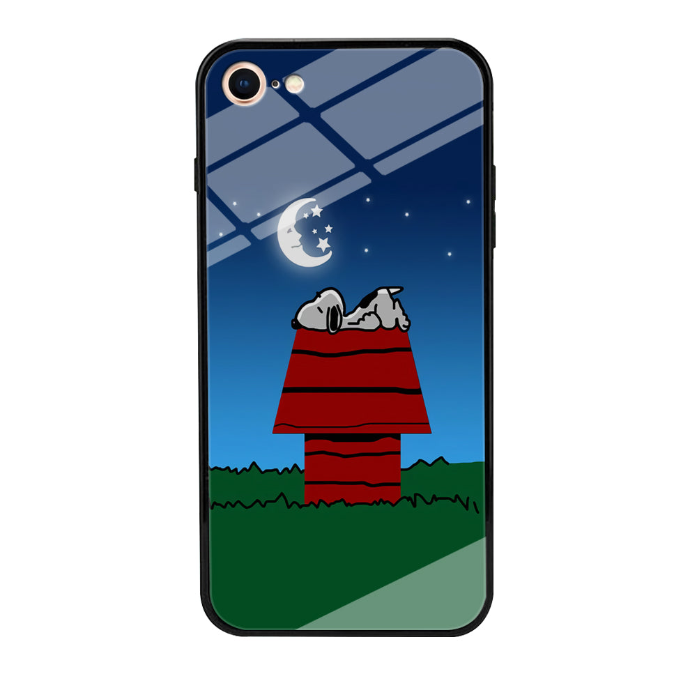 Snoopy Sleeps at Night iPhone SE 3 2022 Case