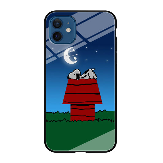 Snoopy Sleeps at Night iPhone 12 Case