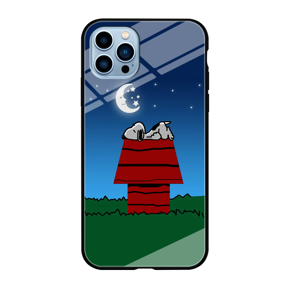 Snoopy Sleeps at Night iPhone 12 Pro Max Case