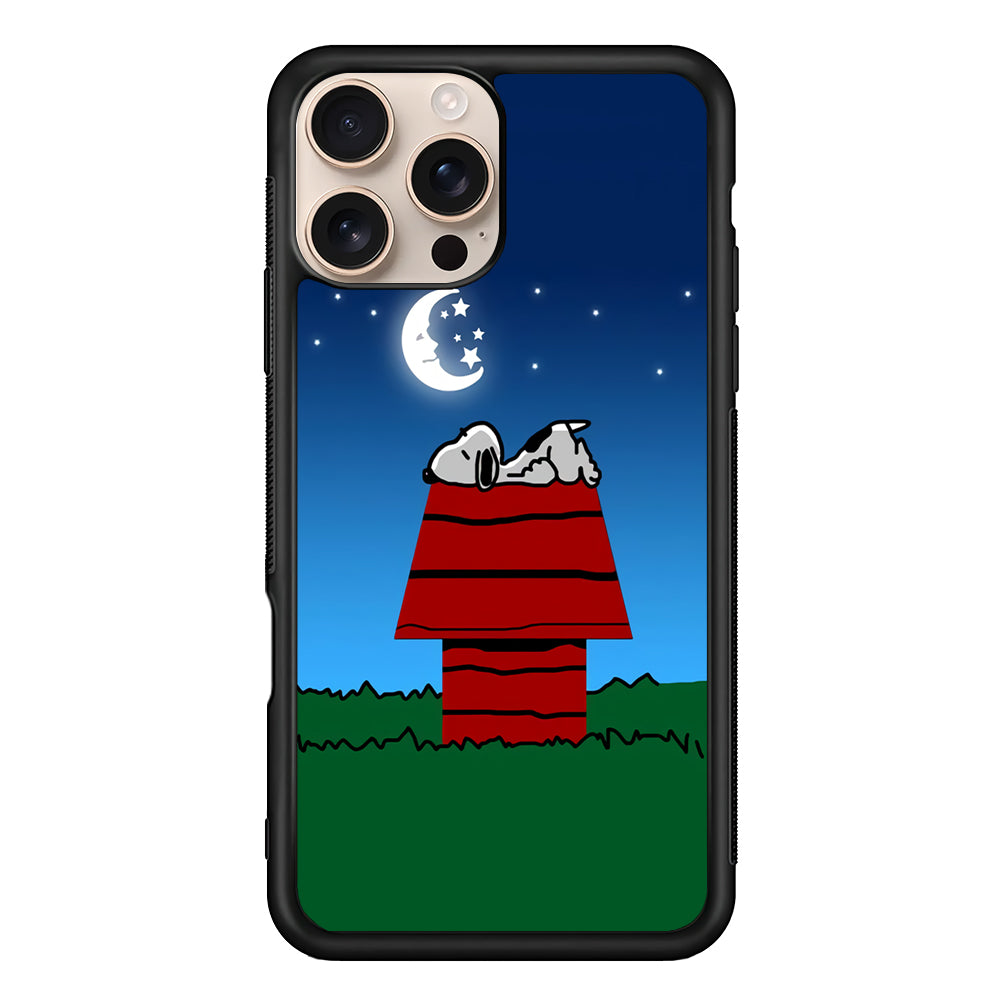 Snoopy Sleeps at Night iPhone 16 Pro Max Case - Altracase