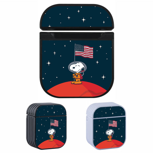 Snoopy Visiting The Moon Apple AirPods Case-AirPod Case-Altracase