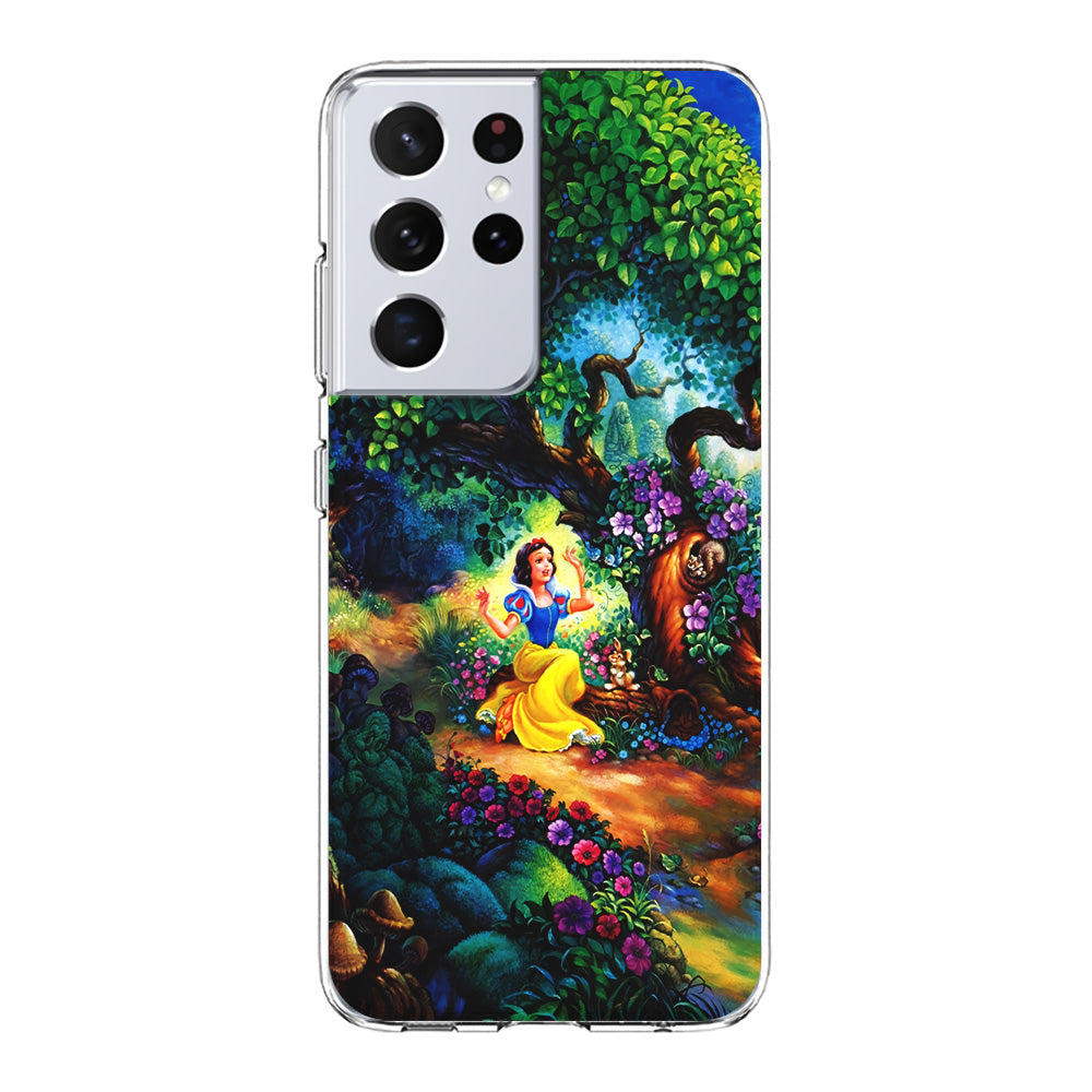 Snow White Painting Samsung Galaxy S21 Ultra Case-Phone Case-Clear Soft Case-Altracase
