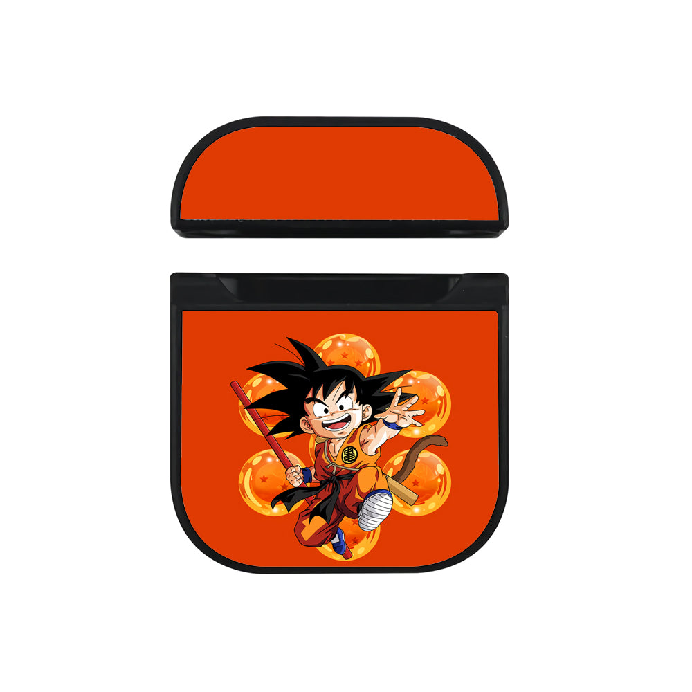 Son Goku Seven Dragon Ball Apple AirPods Case-AirPod Case-Black-Altracase