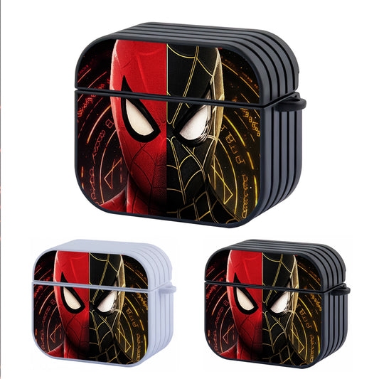 Spider-Man and Venom Heads Hard Plastic Case Cover For Apple Airpods 3