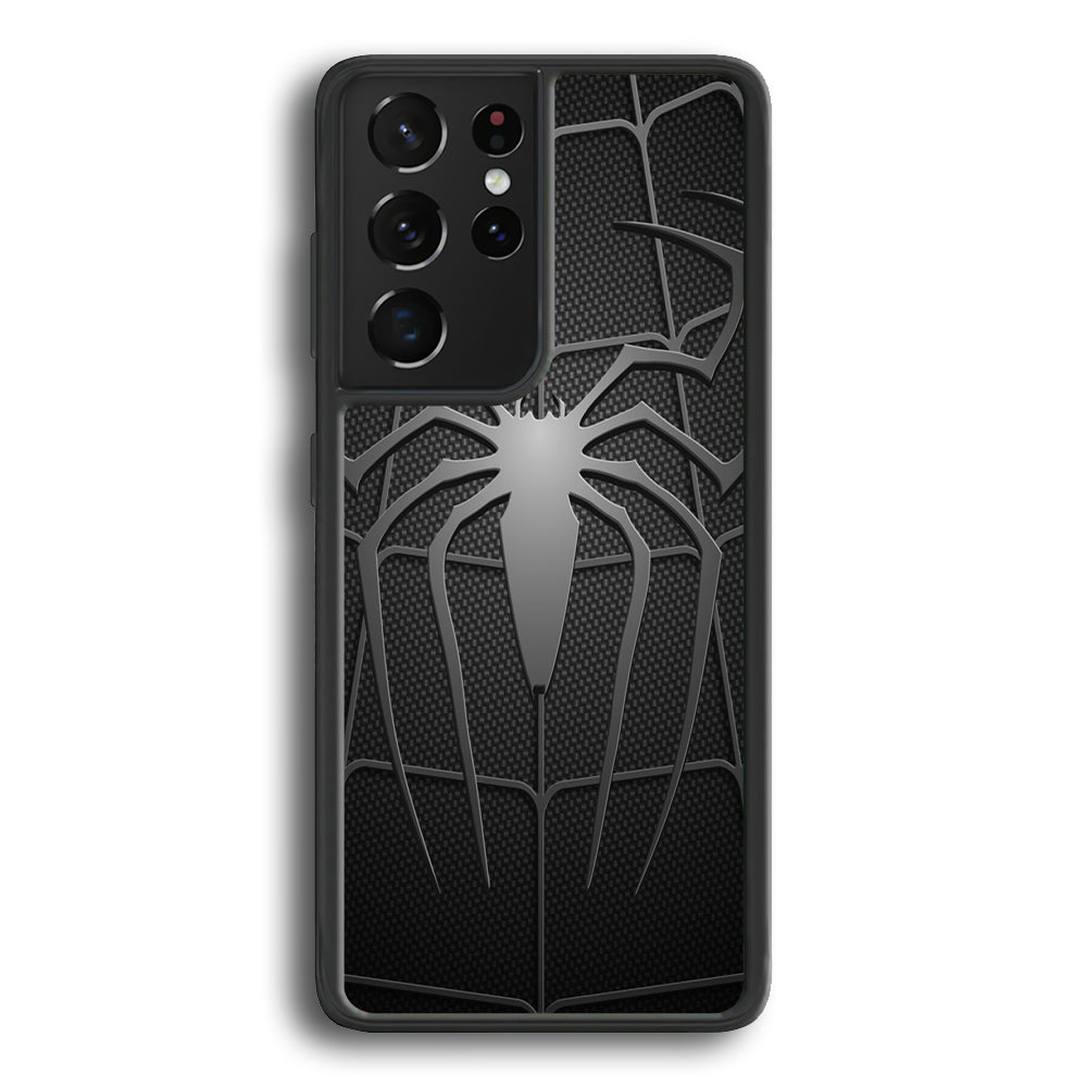 Spiderman 003 Samsung Galaxy S21 Ultra Case-Phone Case-Rubber Black (2D Case)-Altracase