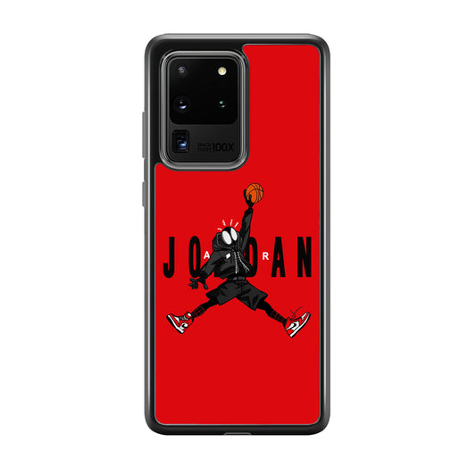 Spiderman Air Jordan Samsung Galaxy S20 Ultra Case-Mobile Phone Case-Rubber Black (2D Case)-Altracase