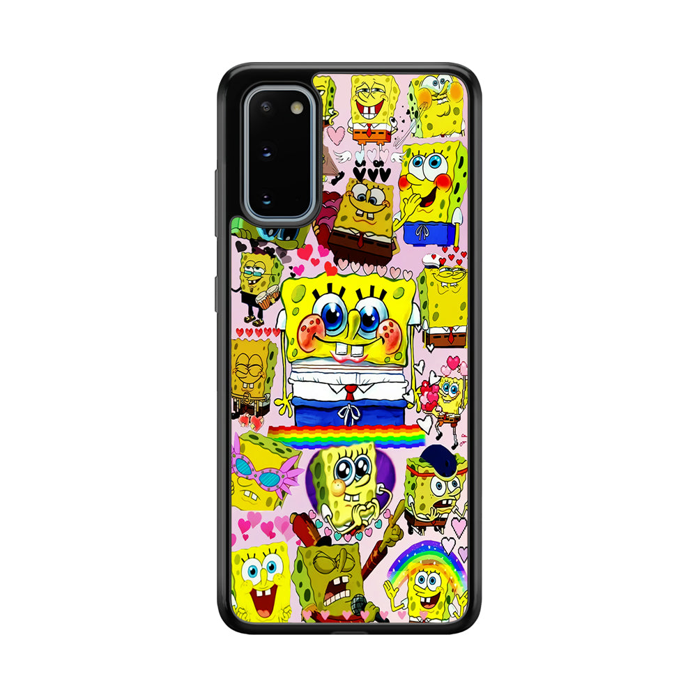 Spongebob Cute Character Samsung Galaxy S20 Case-Phone Case-Tempered Glass Case-Altracase