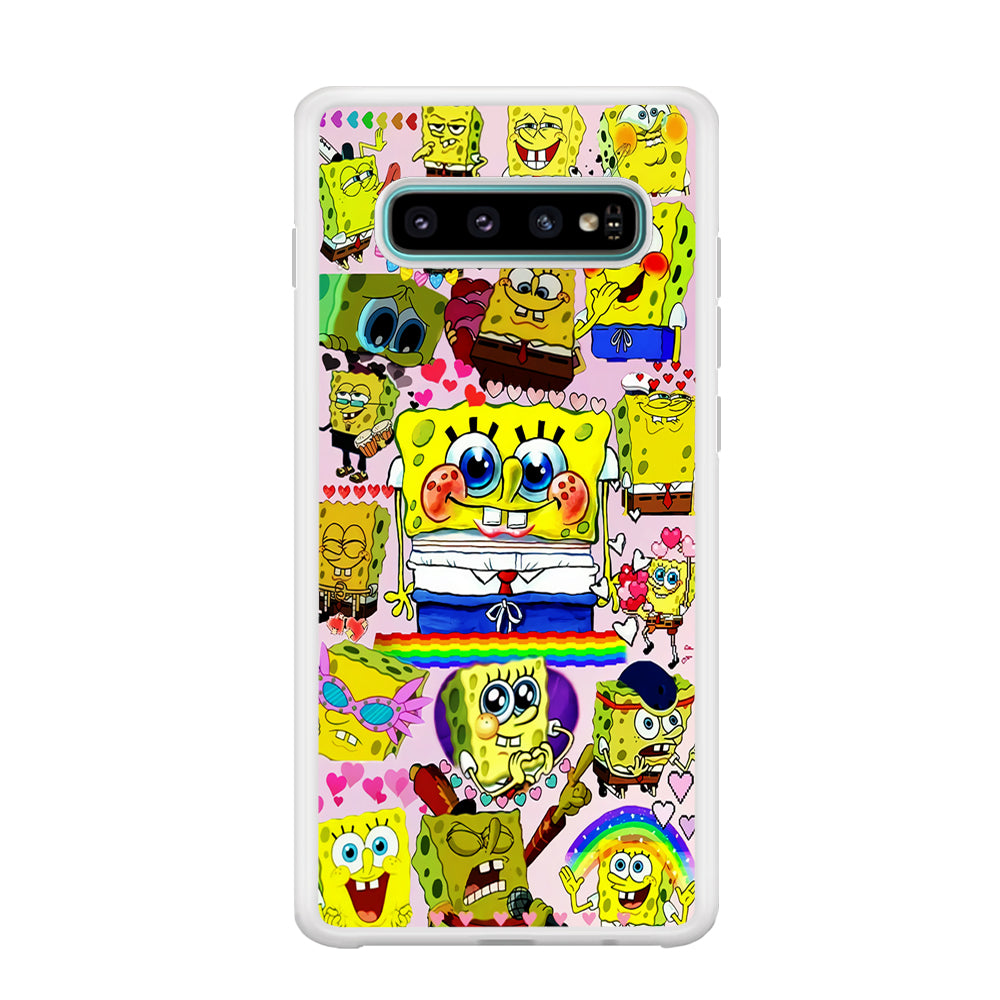 Spongebob Cute Character Samsung Galaxy S10 Case